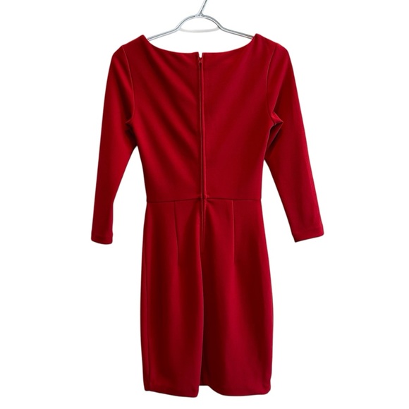 Dynamite Red Dress Front Slit Size XSmall - Picture 2 of 5